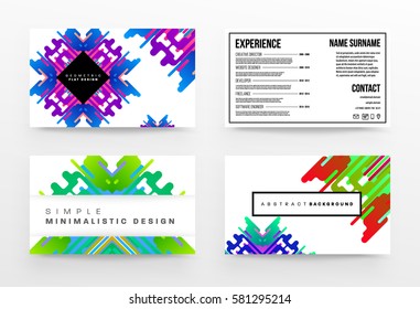 Memphis Geometric background Template for covers, flyers, banners, posters and placards, may be used for presentations and books, EPS10 vector illustration