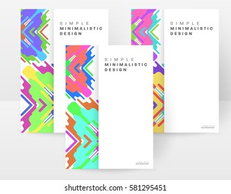 Memphis Geometric background Template for covers, flyers, banners, posters and placards, may be used for presentations and books, EPS10 vector illustration