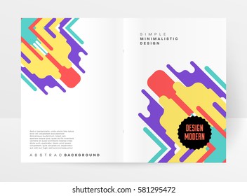 Memphis Geometrischer Hintergrund Vorlage für Cover, Flyer, Banner, Plakate und Plakate, kann für Präsentationen und Bücher verwendet werden, EPS10 Vektorgrafik