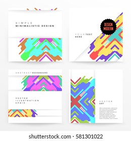 Memphis Geometric background Template for covers, flyers, banners, posters and placards, may be used for presentations and books, EPS10 vector illustration