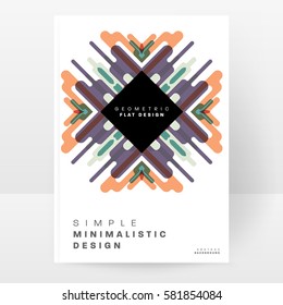 Memphis Geometrischer Hintergrund Vorlage für Cover, Flyer, Banner, Plakate und Plakate, kann für Präsentationen und Bücher verwendet werden, EPS10 Vektorgrafik