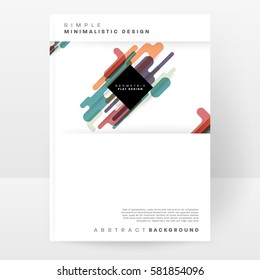 Memphis Geometric background Template for covers, flyers, banners, posters and placards, may be used for presentations and books, EPS10 vector illustration