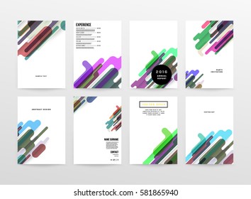 Memphis Geometric background Template for covers, flyers, banners, posters and placards, may be used for presentations and books, EPS10 vector illustration