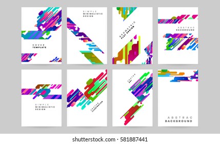 Memphis Geometric background Template for covers, flyers, banners, posters and placards, may be used for presentations and books, EPS10 vector illustration