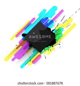 Memphis Geometric background Modelo para capas, folhetos, banners, cartazes e cartazes, pode ser usado para apresentações e livros, ilustração vetorial EPS10