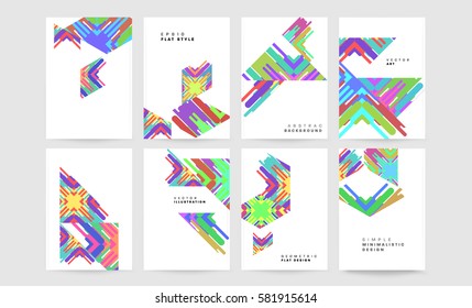 Memphis Geometrischer Hintergrund Vorlage für Cover, Flyer, Banner, Plakate und Plakate, kann für Präsentationen und Bücher verwendet werden, EPS10 Vektorgrafik