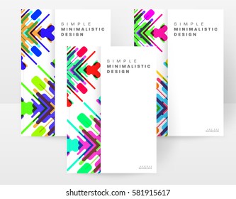 Memphis Geometric background Template for covers, flyers, banners, posters and placards, may be used for presentations and books, EPS10 vector illustration
