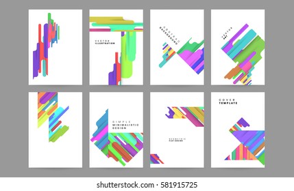 Memphis Geometric background Template for covers, flyers, banners, posters and placards, may be used for presentations and books, EPS10 vector illustration
