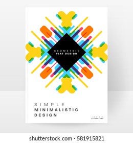 Memphis Planilla de fondo geométrico para cubiertas, volantes, pancartas, carteles y carteles, se puede usar para presentaciones y libros, ilustración del vector EPS10