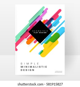 Memphis Geometrischer Hintergrund Vorlage für Cover, Flyer, Banner, Plakate und Plakate, kann für Präsentationen und Bücher verwendet werden, EPS10 Vektorgrafik
