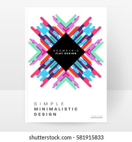 Memphis Geometrischer Hintergrund Vorlage für Cover, Flyer, Banner, Plakate und Plakate, kann für Präsentationen und Bücher verwendet werden, EPS10 Vektorgrafik
