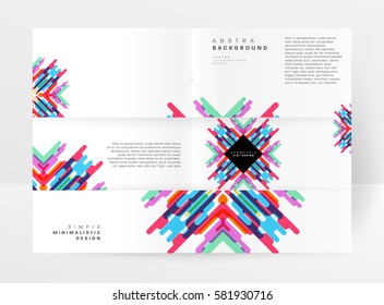 Memphis Geometric background Template for covers, flyers, banners, posters and placards, may be used for presentations and books, EPS10 vector illustration