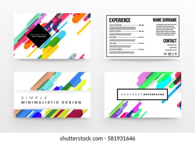 Memphis Geometric background Template for covers, flyers, banners, posters and placards, may be used for presentations and books, EPS10 vector illustration