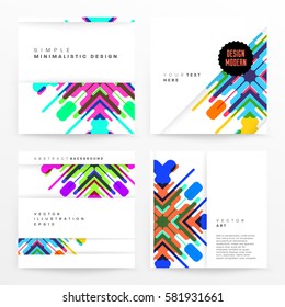 Memphis Geometric background Template for covers, flyers, banners, posters and placards, may be used for presentations and books, EPS10 vector illustration
