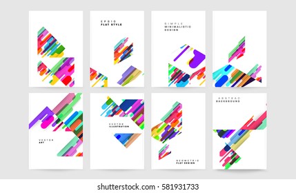 Memphis Geometrischer Hintergrund Vorlage für Cover, Flyer, Banner, Plakate und Plakate, kann für Präsentationen und Bücher verwendet werden, EPS10 Vektorgrafik