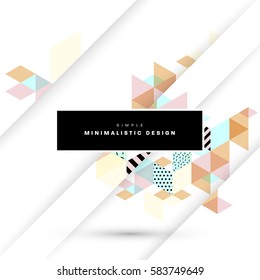 Memphis Geometric background Template for covers, flyers, banners, posters and placards, may be used for presentations and books, EPS10 vector illustration
