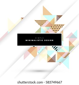 Memphis Geometric background Template for covers, flyers, banners, posters and placards, may be used for presentations and books, EPS10 vector illustration