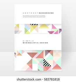 Memphis Planilla de fondo geométrico para cubiertas, volantes, pancartas, carteles y carteles, se puede usar para presentaciones y libros, ilustración del vector EPS10