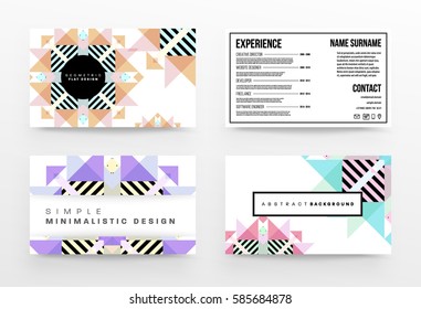 Memphis Geometrischer Hintergrund Vorlage für Cover, Flyer, Banner, Plakate und Plakate, kann für Präsentationen und Bücher verwendet werden, EPS10 Vektorgrafik