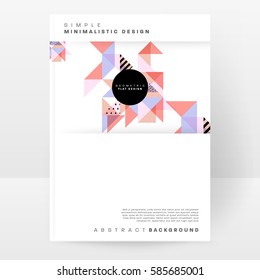Memphis Geometric background Template for covers, flyers, banners, posters and placards, may be used for presentations and books, EPS10 vector illustration