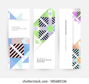 Memphis Geometrischer Hintergrund Vorlage für Cover, Flyer, Banner, Plakate und Plakate, kann für Präsentationen und Bücher verwendet werden, EPS10 Vektorgrafik