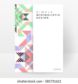 Memphis Geometric background Template for covers, flyers, banners, posters and placards, may be used for presentations and books, EPS10 vector illustration