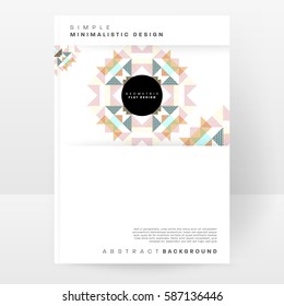 Memphis Geometric background Template for covers, flyers, banners, posters and placards, may be used for presentations and books, EPS10 vector illustration