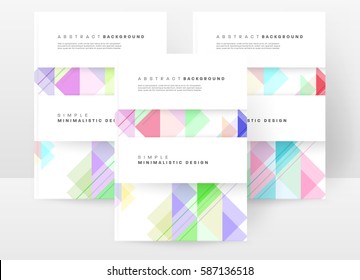 Memphis Geometric background Template for covers, flyers, banners, posters and placards, may be used for presentations and books, EPS10 vector illustration