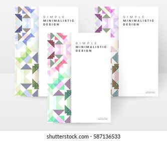 Memphis Geometric background Template for covers, flyers, banners, posters and placards, may be used for presentations and books, EPS10 vector illustration