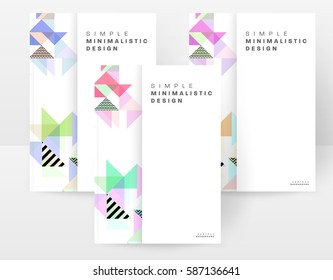 Memphis Geometric background Template for covers, flyers, banners, posters and placards, may be used for presentations and books, EPS10 vector illustration