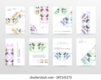 Memphis Geometric background Template for covers, flyers, banners, posters and placards, may be used for presentations and books, EPS10 vector illustration