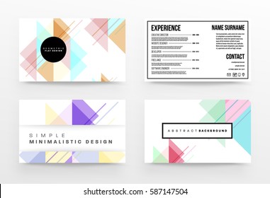 Memphis Geometric background Template for covers, flyers, banners, posters and placards, may be used for presentations and books, EPS10 vector illustration