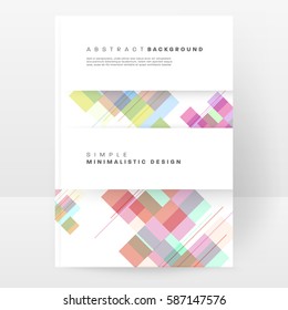 Memphis Geometric background Template for covers, flyers, banners, posters and placards, may be used for presentations and books, EPS10 vector illustration