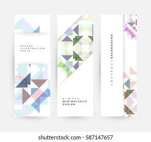 Memphis Geometric background Template for covers, flyers, banners, posters and placards, may be used for presentations and books, EPS10 vector illustration