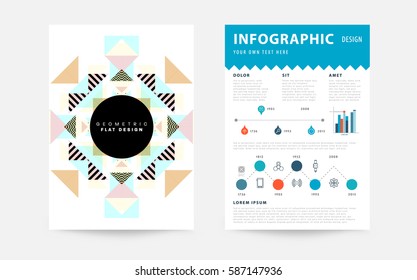 Memphis Geometrischer Hintergrund Vorlage für Cover, Flyer, Banner, Plakate und Plakate, kann für Präsentationen und Bücher verwendet werden, EPS10 Vektorgrafik