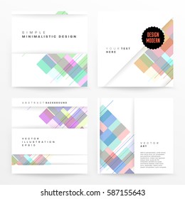Memphis Geometric background Template for covers, flyers, banners, posters and placards, may be used for presentations and books, EPS10 vector illustration