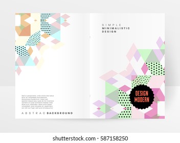 Memphis Planilla de fondo geométrico para cubiertas, volantes, pancartas, carteles y carteles, se puede usar para presentaciones y libros, ilustración del vector EPS10