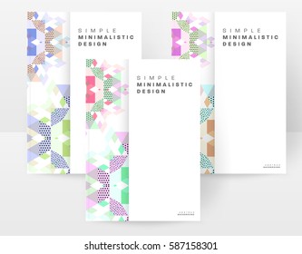 Memphis Geometric background Template for covers, flyers, banners, posters and placards, may be used for presentations and books, EPS10 vector illustration