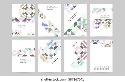 Memphis Geometric background Template for covers, flyers, banners, posters and placards, may be used for presentations and books, EPS10 vector illustration