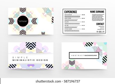 Memphis Geometrischer Hintergrund Vorlage für Cover, Flyer, Banner, Plakate und Plakate, kann für Präsentationen und Bücher verwendet werden, EPS10 Vektorgrafik