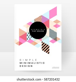 Memphis Geometrischer Hintergrund Vorlage für Cover, Flyer, Banner, Plakate und Plakate, kann für Präsentationen und Bücher verwendet werden, EPS10 Vektorgrafik