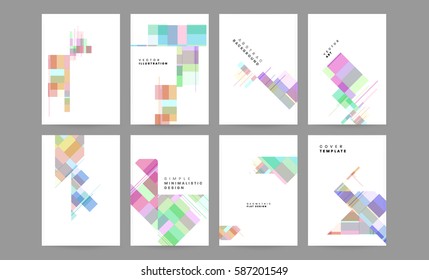 Memphis Geometric background Template for covers, flyers, banners, posters and placards, may be used for presentations and books, EPS10 vector illustration