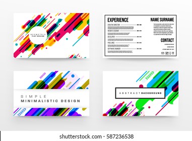 Memphis Geometric background Template for covers, flyers, banners, posters and placards, may be used for presentations and books, EPS10 vector illustration