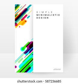 Memphis Geometric background Template for covers, flyers, banners, posters and placards, may be used for presentations and books, EPS10 vector illustration
