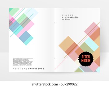 Memphis Geometric background Template for covers, flyers, banners, posters and placards, may be used for presentations and books, EPS10 vector illustration