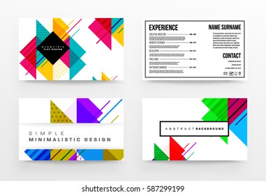 Memphis Planilla de fondo geométrico para cubiertas, volantes, pancartas, carteles y carteles, se puede usar para presentaciones y libros, ilustración del vector EPS10