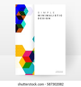 Memphis Geometric background Template for covers, flyers, banners, posters and placards, may be used for presentations and books, EPS10 vector illustration