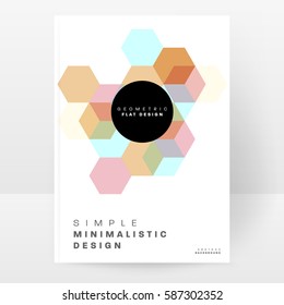 Memphis Geometric background Template for covers, flyers, banners, posters and placards, may be used for presentations and books, EPS10 vector illustration