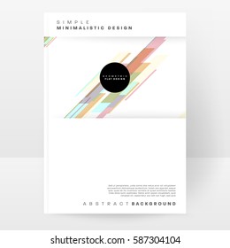 Memphis Geometric background Template for covers, flyers, banners, posters and placards, may be used for presentations and books, EPS10 vector illustration