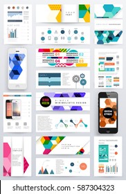 Memphis Geometric background Template for covers, flyers, banners, posters and placards, may be used for presentations and books, EPS10 vector illustration